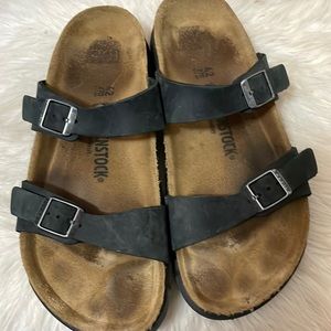Birkenstock sandals black two strap
